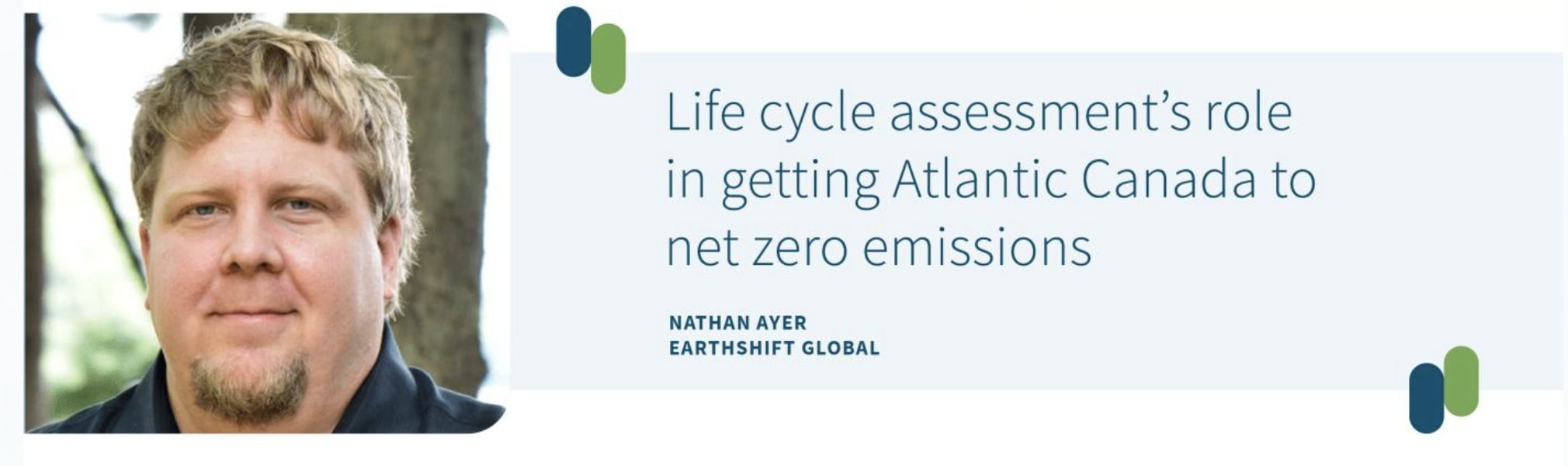Nathan Ayer and Atlantic Canada webinar on net zero